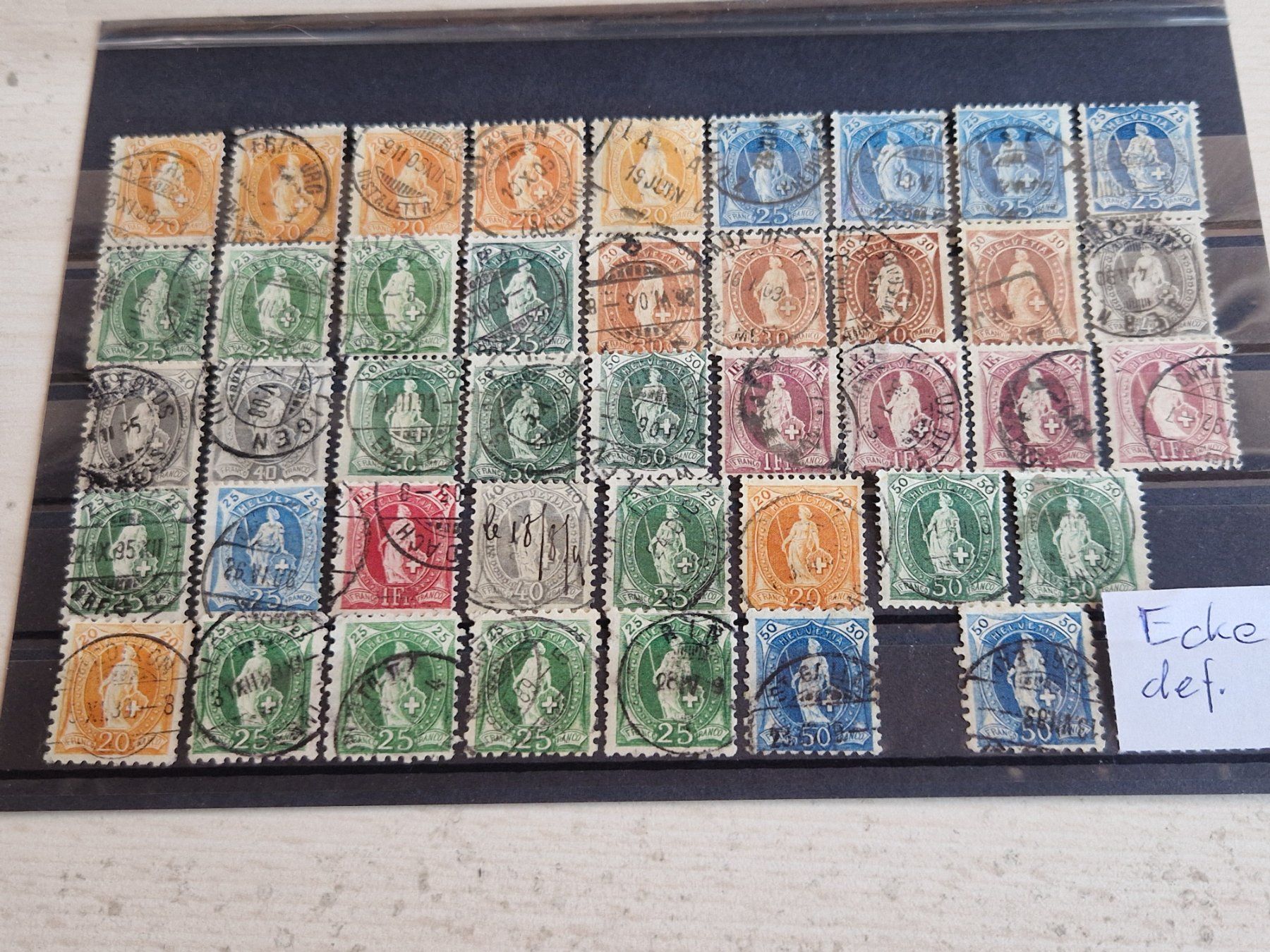 Tutti i francobolli: Ansammlung Stehende, nicht bestimmt, ab 1.- – Usato da Burgdorf venduto da Glossy01