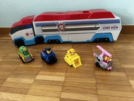 Paw Patrol Lastwagen mit kleinen Fahrzeugen