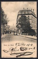 Basel, Strassenpartie in der Steinenvors