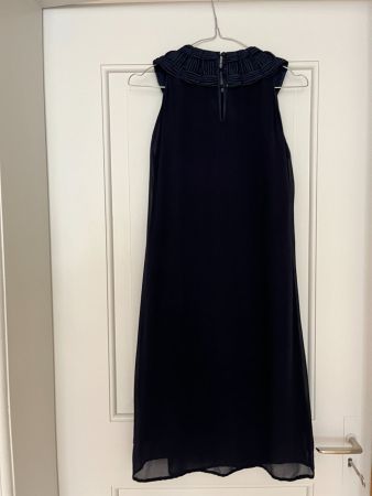 Boss, Kleid, Seide, blau