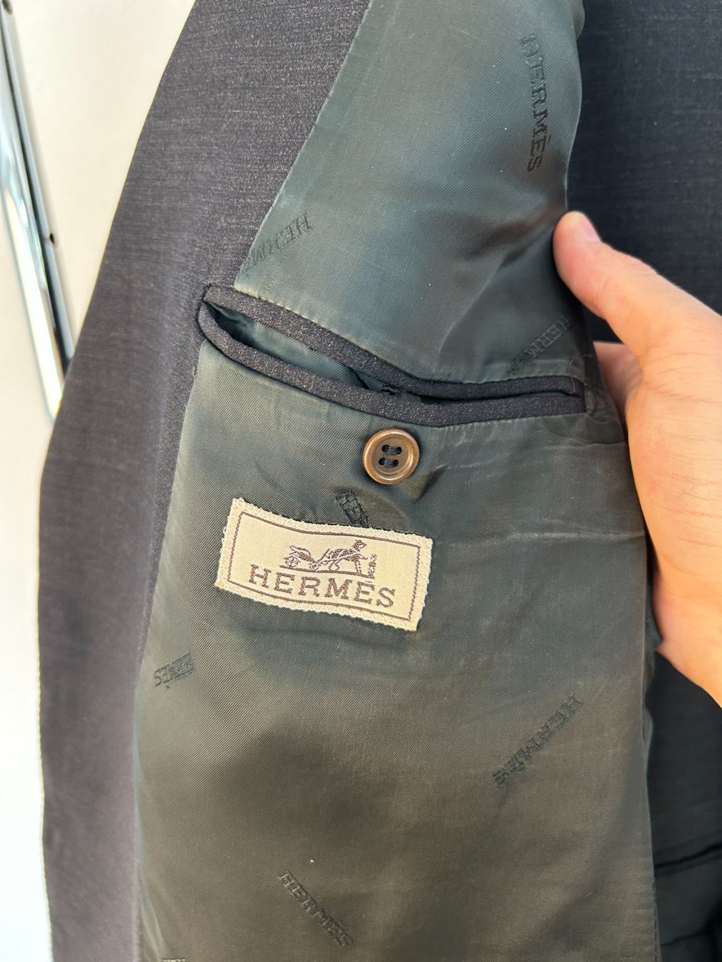 Hermès Jacken: Hermès Grey Wool Suit Blazer – Gebraucht aus Bern von kurtikobolt74 5
