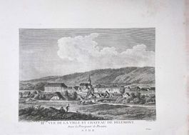 Delémont Originalkupferstich  von Perignon 1780