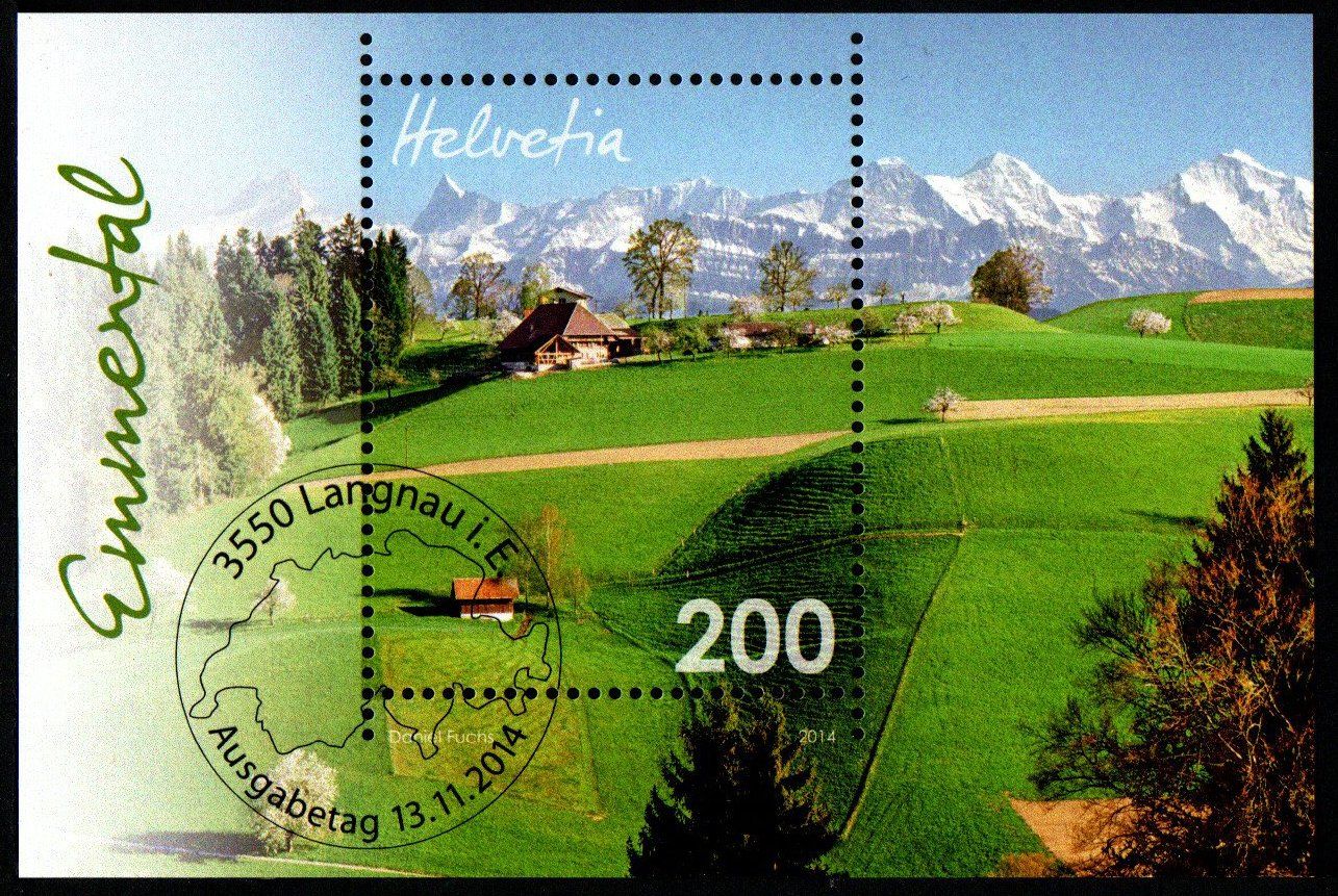 Tutti i francobolli: 2014 Sonderblock Emmental mit Ersttagsstempel – Nuovo (secondo la descrizione) da Löhningen venduto da Fourbi18
