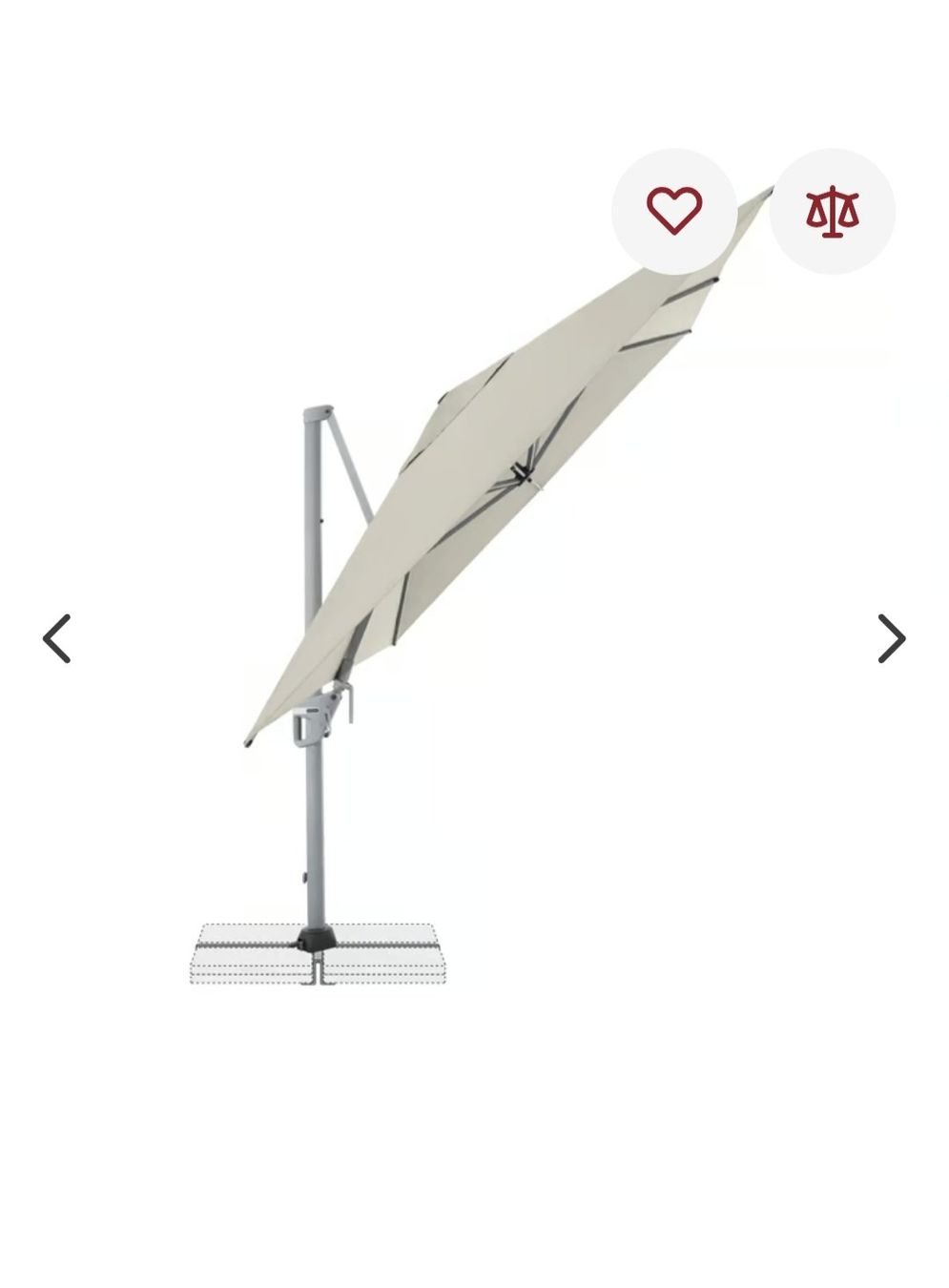 Ombrelloni: Doppler Active 260 x 350 Side  Ampelschirm – Nuovo e nell'imballaggio originale da Gansingen venduto da pidipeach01 2