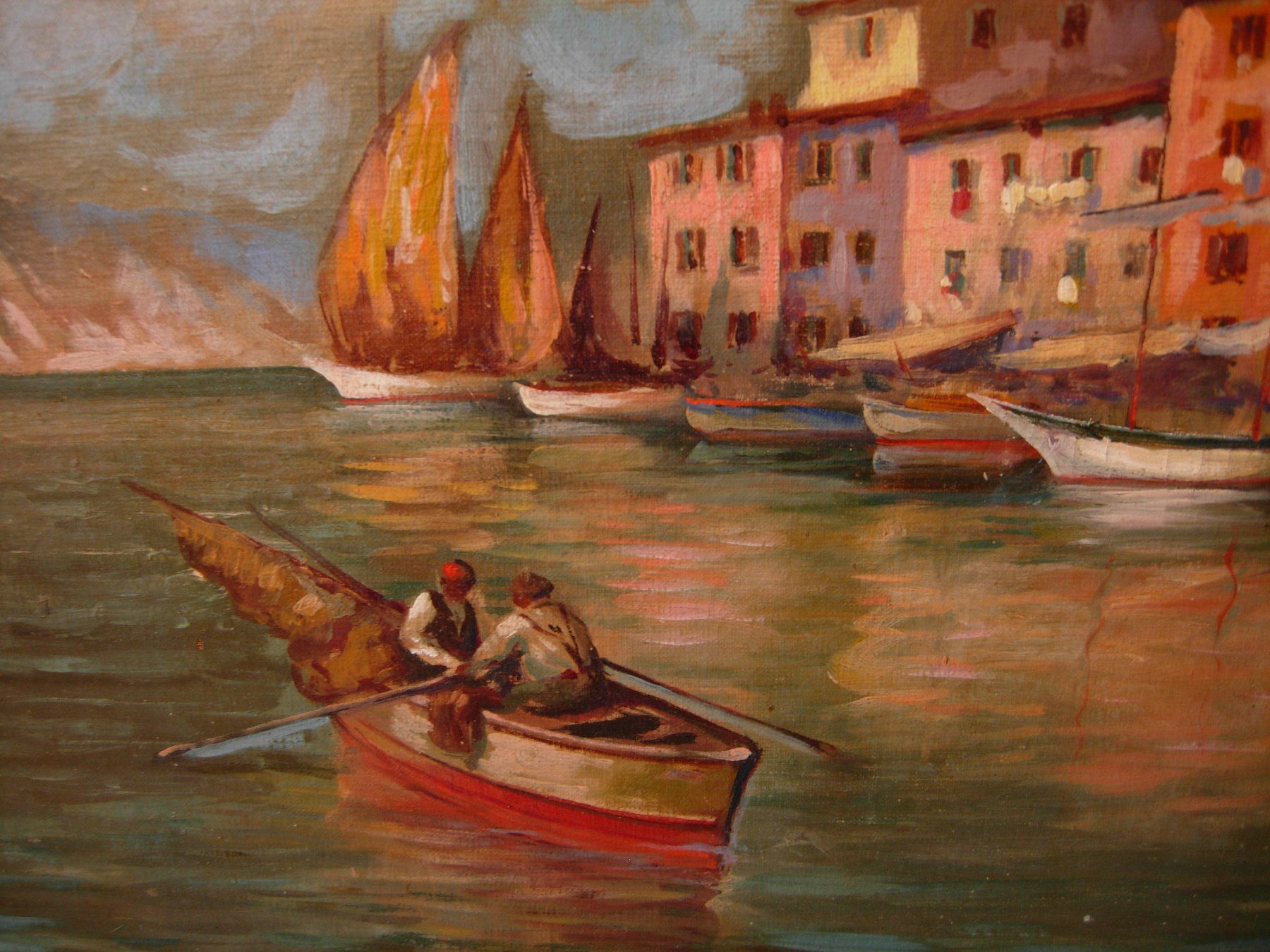 Dipinti: Friedrich Erismann(Gerzensee 1911)-Seelandschaft – Usato da Luzern venduto da Lucernauno 2