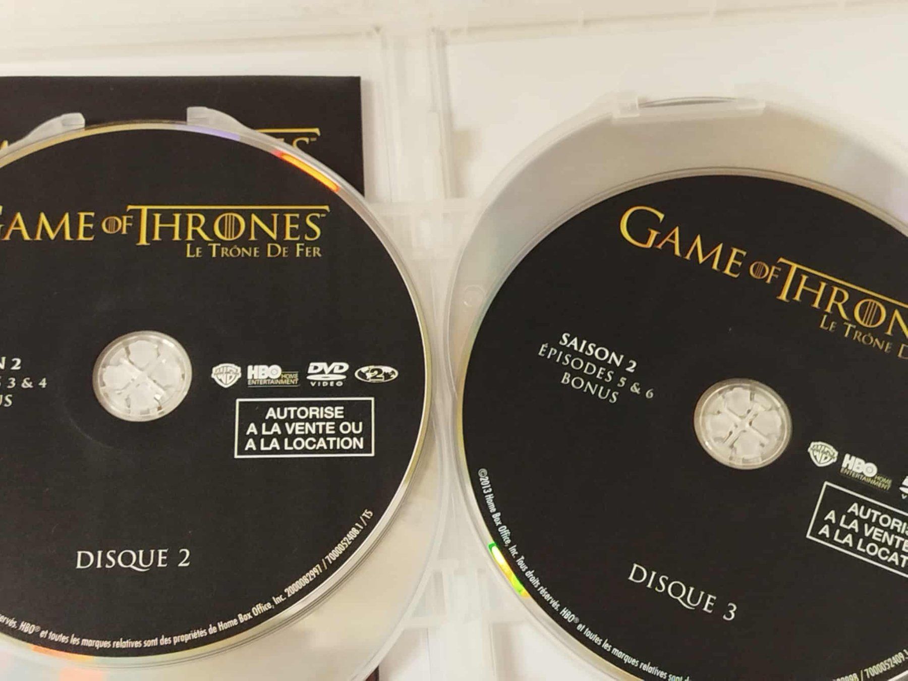 Alle DVDs: Dvd Game of Tron Saison 2 – Gebraucht aus La Chaux-de-Fonds von Emmaus2300CDF 3