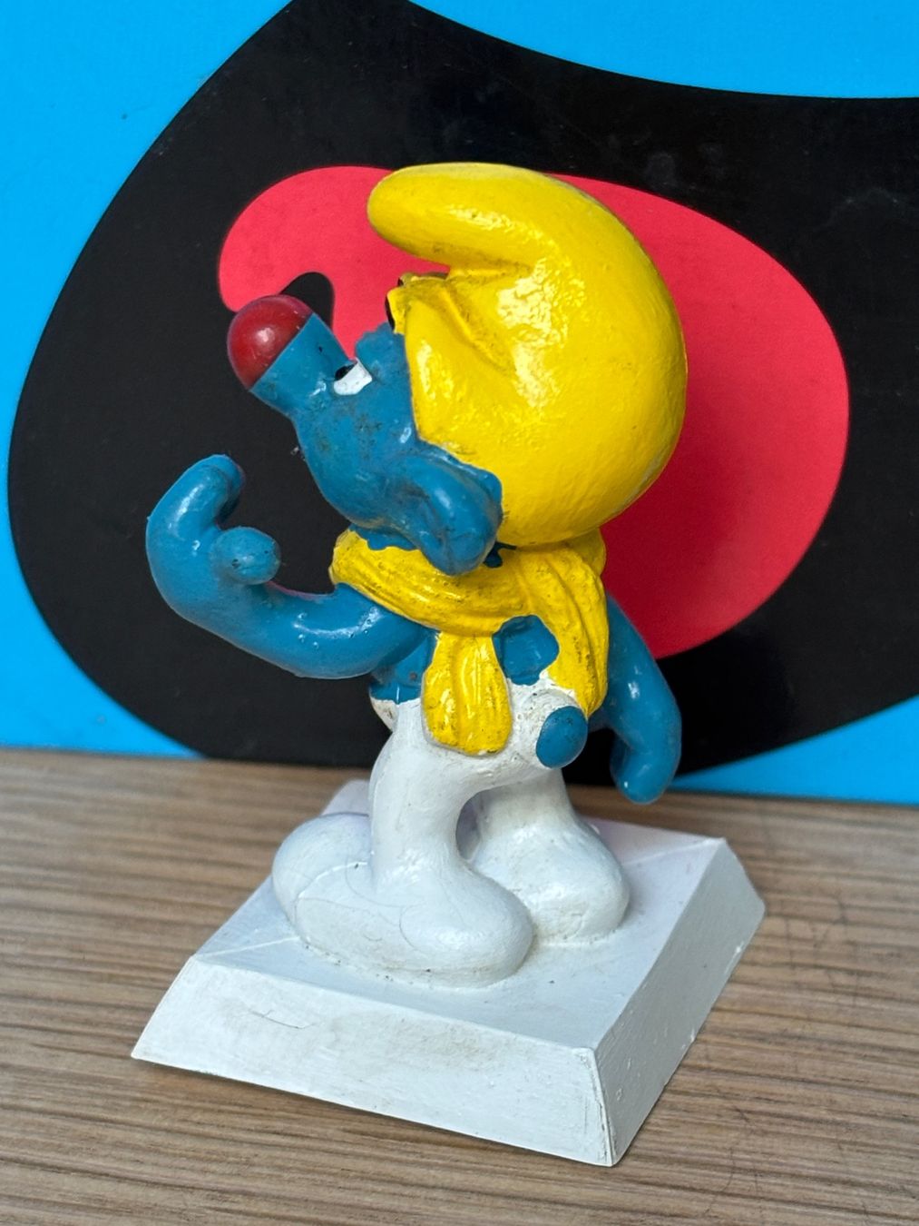 Schleich Figuren: Paracodin Werbeschlumpf - Top Zustand – Gebraucht aus Lyss von Duckszone 1