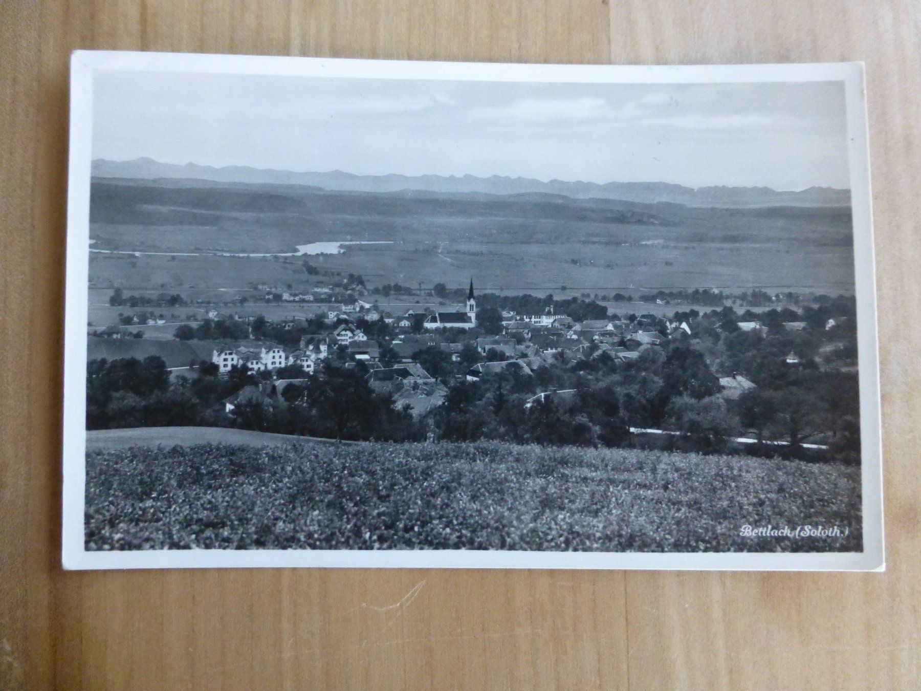 Cartoline postali: Bettlach, Gesamtsicht Ansichtskarte nach Tesserete 1934 – Usato da Bettlach venduto da 1saurer