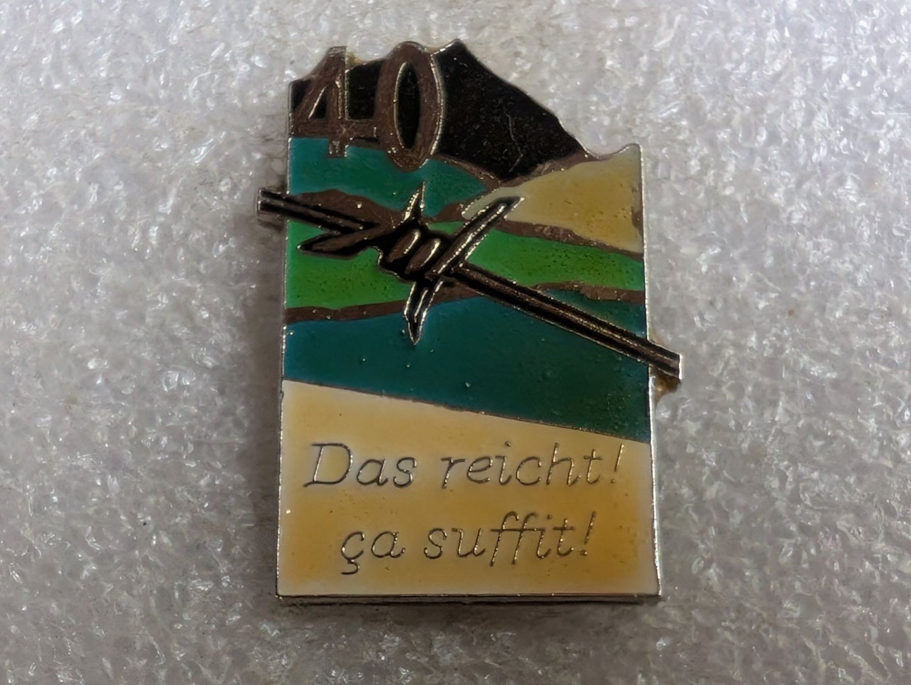 Plaketten & Abzeichen: Ansteckpin 226: Das reicht – Gebraucht aus Oppligen von Pin-Fall-Shop