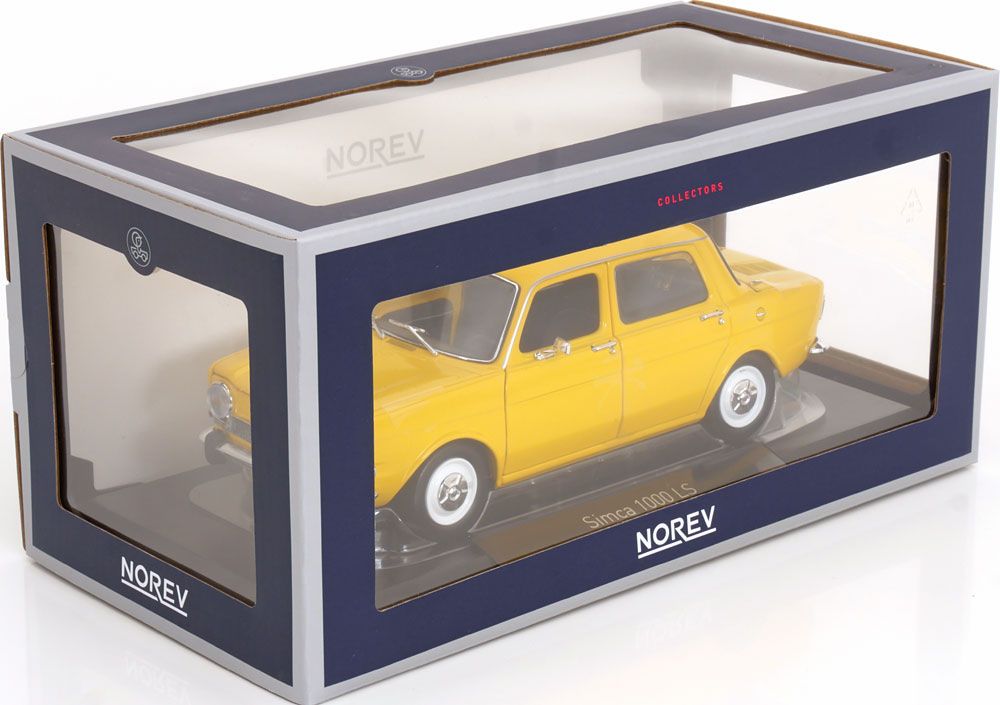 Simca Modellini d'auto: SIMCA 1000 LS 1974 Gelb 1:18 NOREV – Nuovo e nell'imballaggio originale da Suhr venduto da Moebelsiralfred 3