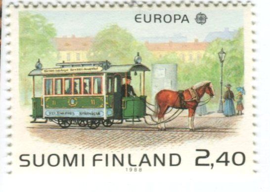 Alle Briefmarken: Briefmarke "Tram". Finnland. – Neu und originalverpackt aus Basel von Butsch5