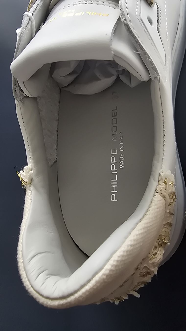 Damenschuhe: Philippe Model Temple Low Sneaker weiss/beige - Gr. 37 – Neu und originalverpackt aus Niederhasli von Z3RO 1