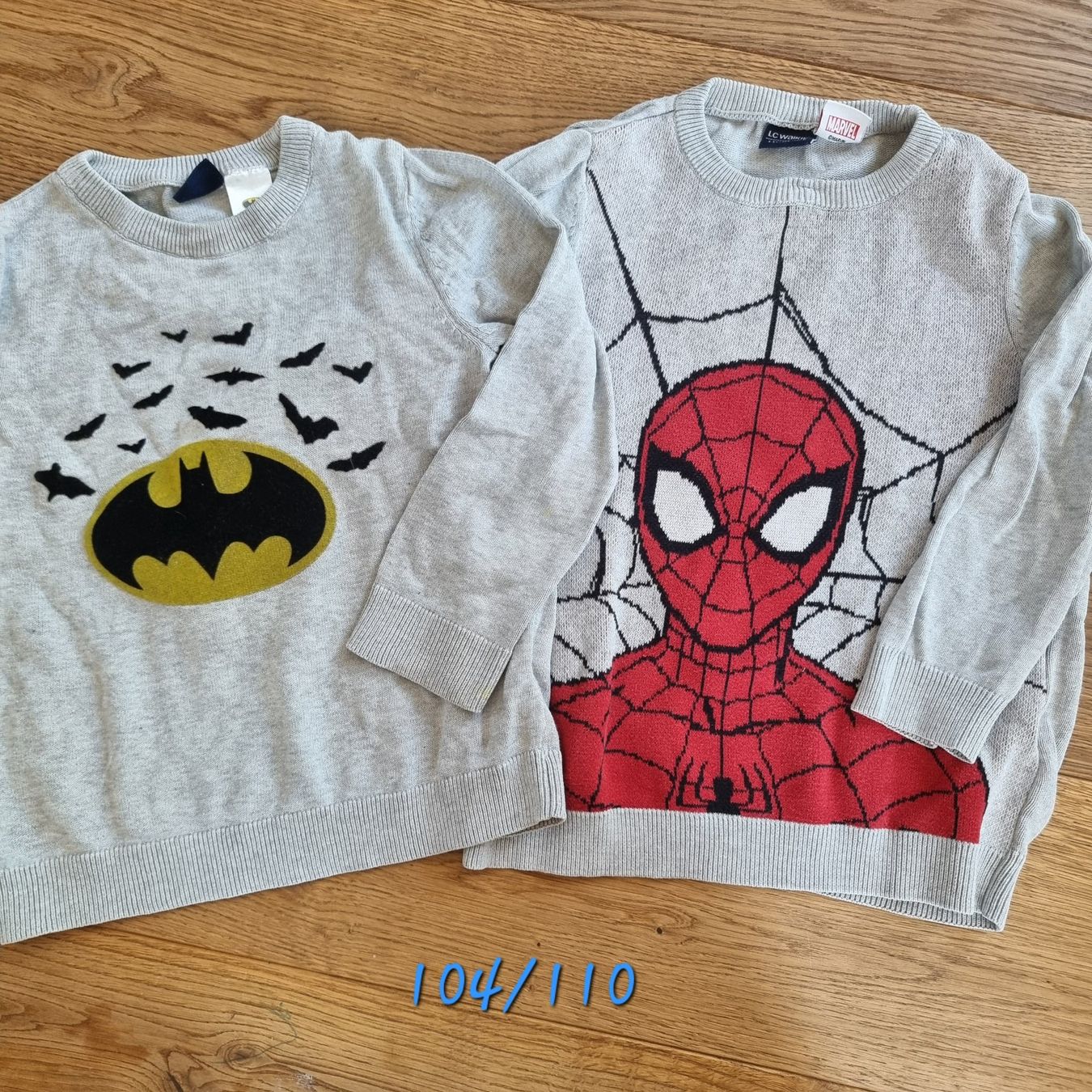 Pulls et sweat-shirts: 2 Pullover Grösse 104/110 Batman Spiderman Marvel – D'occasion à Gammen par home_brocki