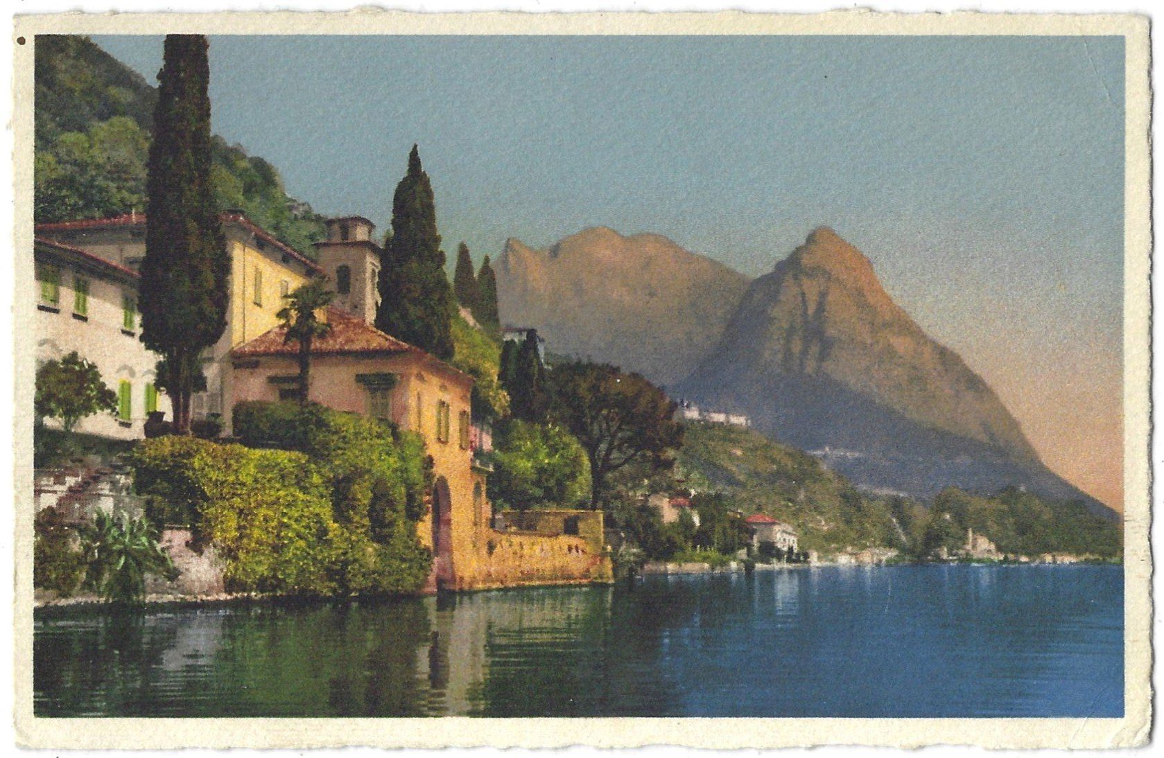 Cartoline postali: 8010     Lago  di  Lugano.    Oria – Usato da Bütschwil venduto da Jackson1A