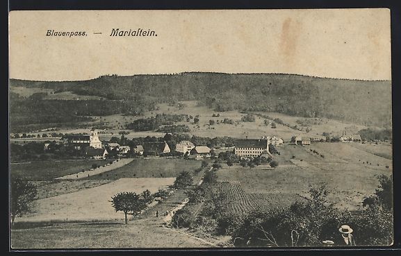 Ansichtskarten: Mariastein, Blauenpass, Ortsansicht mit  – Gebraucht aus Berlin von bartko-reher