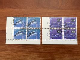 1991 CH Europa Erstag gest.Viererblock mit Tab  (K81)