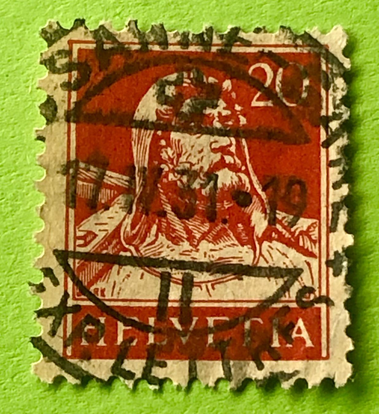 Tutti i francobolli: Nr.174  Wilhelm Tell GESTEMPELT   – Usato da Aarau venduto da Billa007
