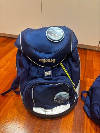 Ergonomie-Schulrucksack SET von Ergobag, Navy, mit Mängeln
