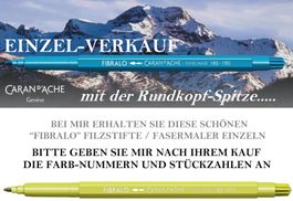 FIBRALO * Caran d'Ache Filzstift mit Rundkopf * EINZEL-BEZUG