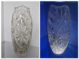 Vintage Kristall Vase, Bleikristall Kristallglas