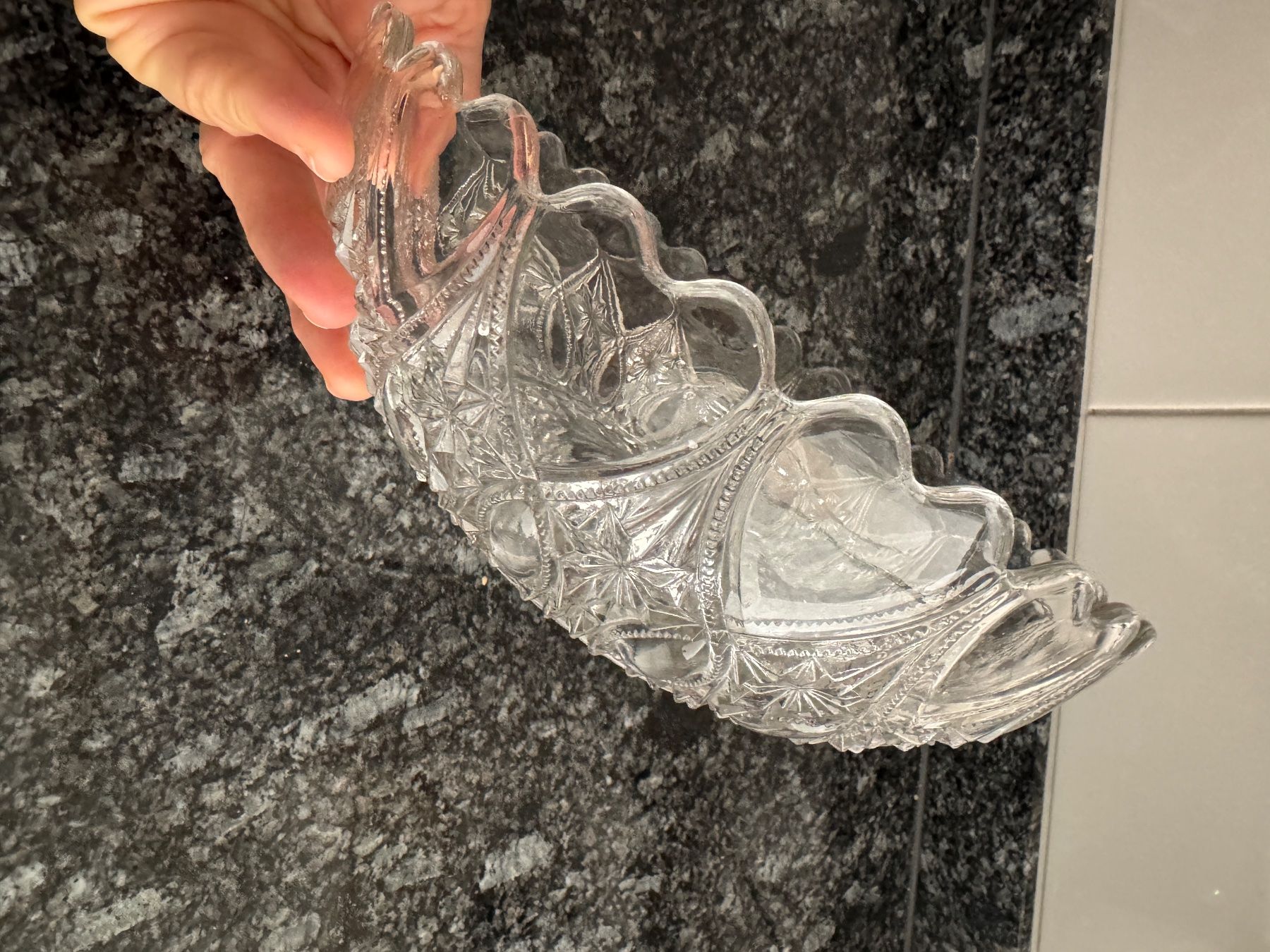 Bicchieri: Glasschale mit Herzmuster Vintage Design – Usato da Rudolfstetten venduto da anna1010 3