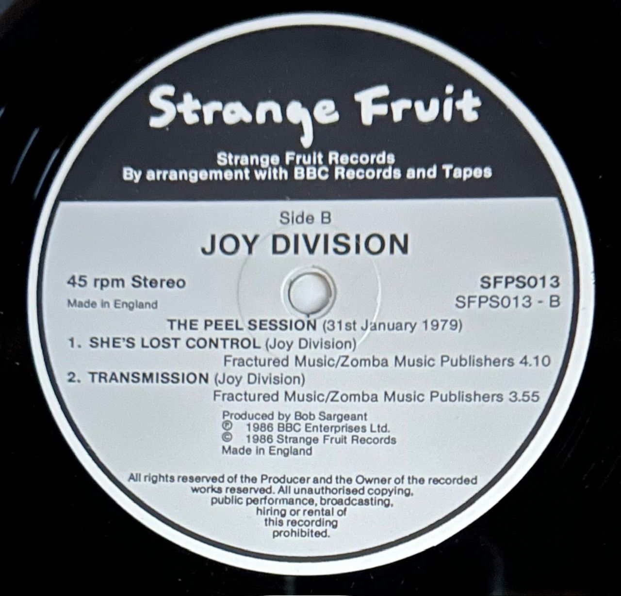 Dischi in vinile: Joy Division - The Peel Sessions EP - 1986 – Nuovo (secondo la descrizione) da Erlinsbach SO venduto da 400_n956 3