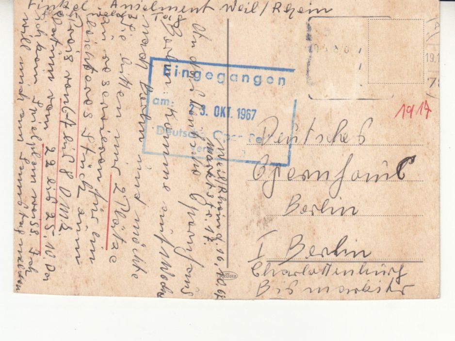 Cartoline postali: Basel 1967 – Usato da Bürglen TG venduto da StampGraf 1