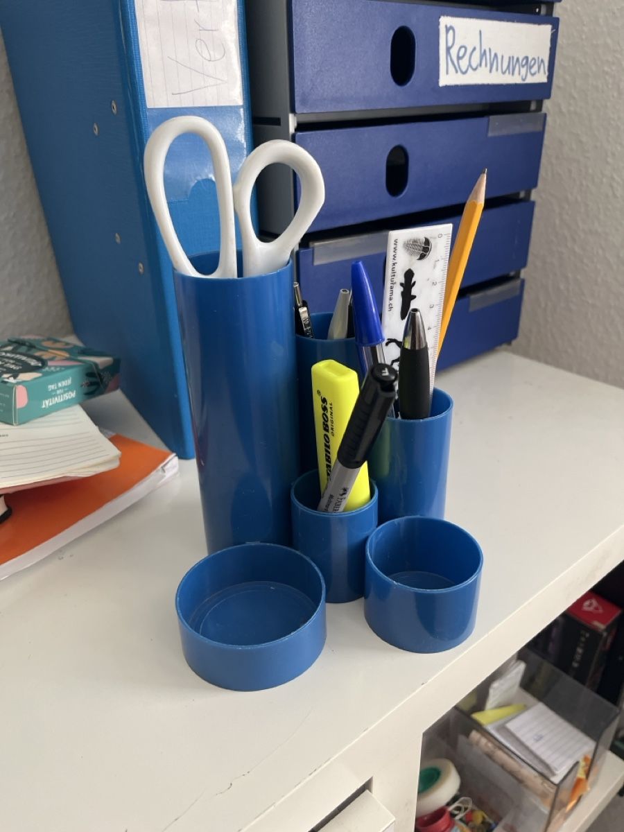Ikea Supporti a parete: Schreibtisch Organizer blau Stiftehalter Set   – Usato da Winterthur venduto da rat_cz9v