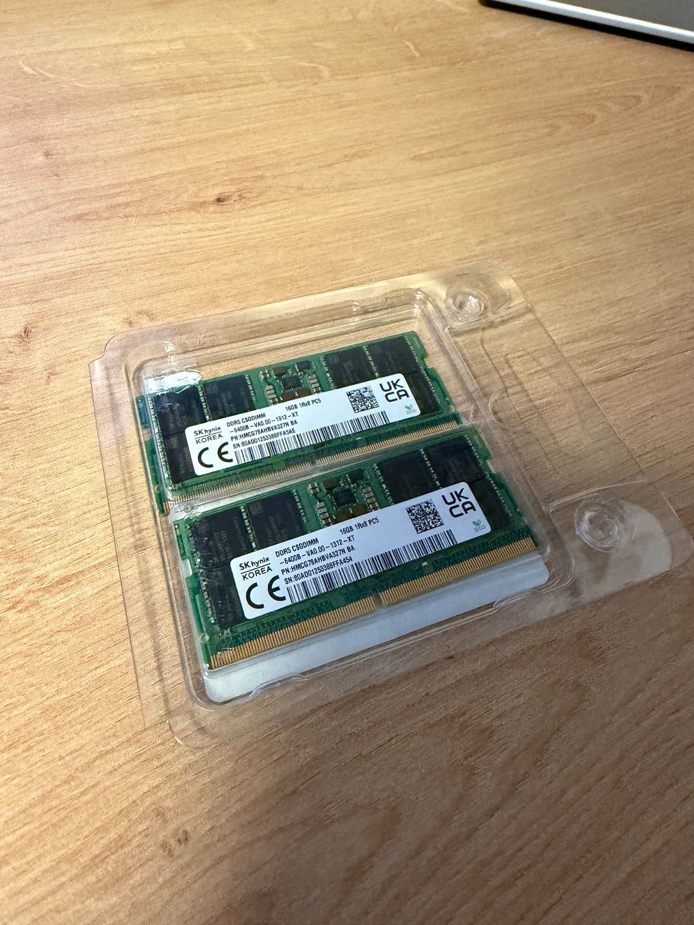 Memoria / RAM: 32GB DDR5 6400 CSODIMM – Usato da Gams venduto da Tesacte