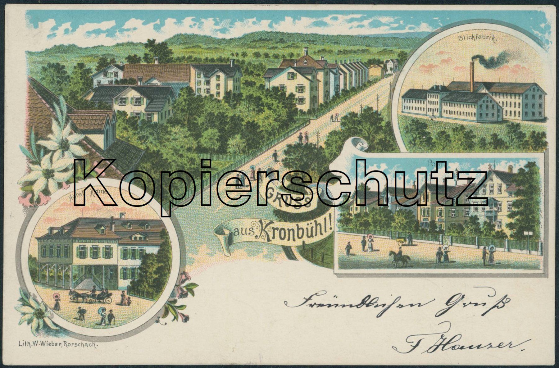 Cartoline postali: SG Kronbühl – Usato da Schindellegi venduto da Jonathan77