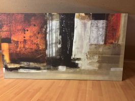 Abstraktes Bild auf Leinwand modern Breite 120cm guter Zusta