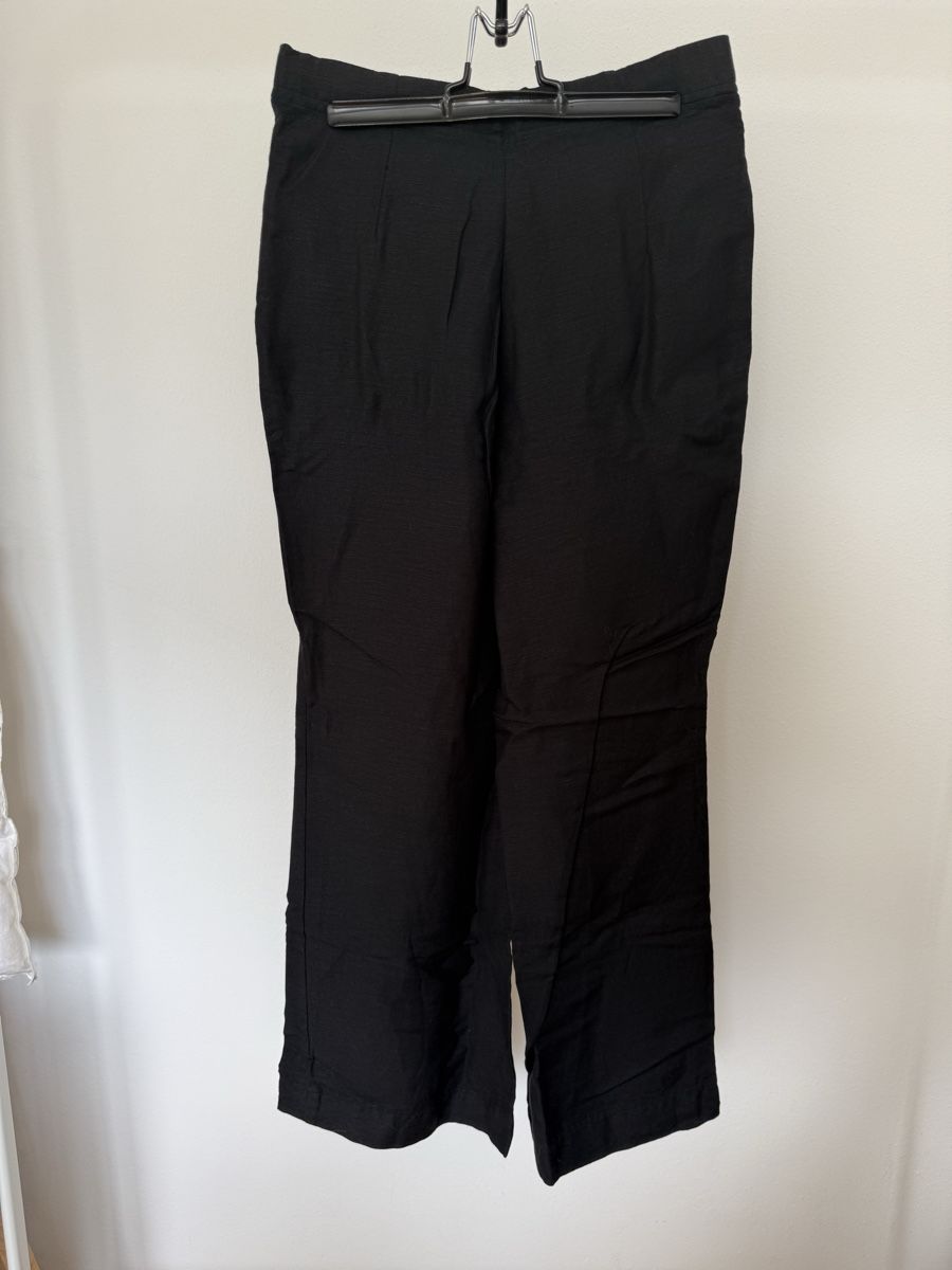 Oysho Pantaloni: Schwarze Leinenhose, Gr. S, Sommerhose – Usato da Kriens venduto da MeinKleiderschrank 1
