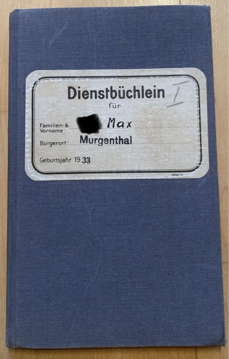 Libri: Altes Dienstbüchlein der CH Armee – Usato da Goldingen venduto da Bergler012