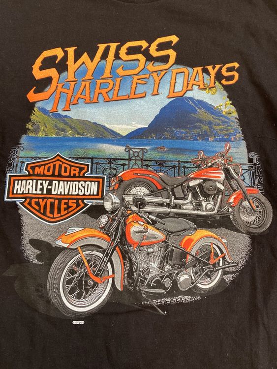 Harley-Davidson T-shirt: Harley Davidson T-Shirt Switzerland Zurich See Fribourg Sz L – Usato da Lausanne venduto da le_souk 2