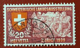 PROPAGANDA LANDI ZÜRICH 220 VOLLSTEMPEL MÄNNEDORF 1939