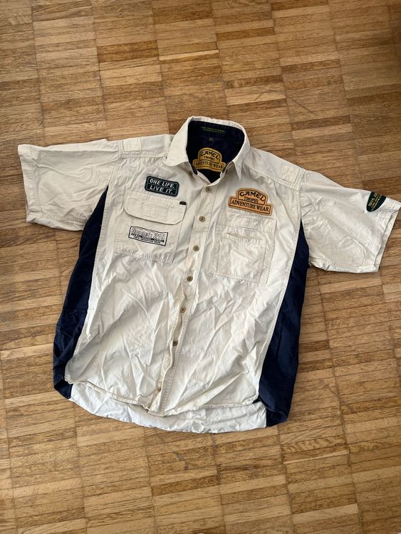 Chemise Rétro Camel New Look Taille UK 8 - Style Blogger Vintage