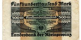 Düsseldorf 500000 Mark 01.08.1923 SS++-VZ