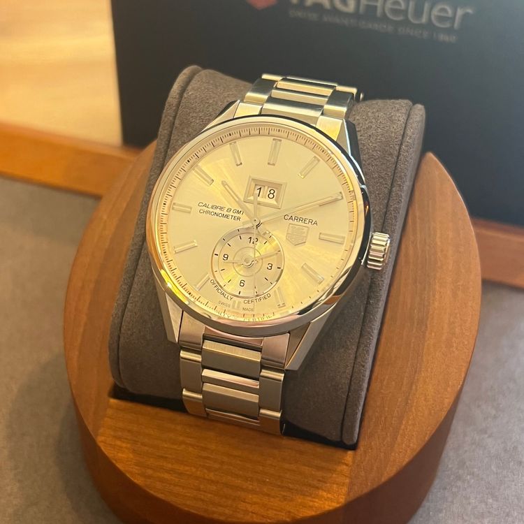 Tag Heuer Orologi: TAG Heuer Carrera Caliber 8 GMT Grande Date Full Set WAR5011 – Usato da Carouge GE venduto da Watchaser 2