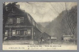 1906, BEX, AU BOULLET SUR BEX. ENTRÉE DES MINES DE SEL, RARE