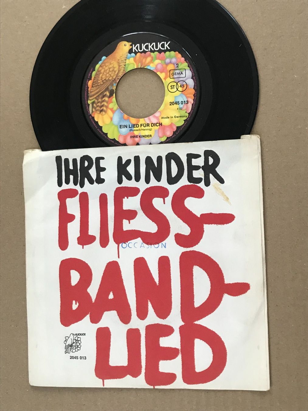 Dischi in vinile: IHRE KINDER - Fliessbandlied - 7" – Usato da Buchs AG venduto da Archie 1