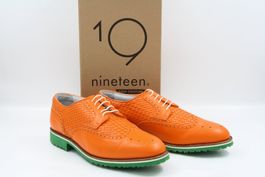 NINETEEN Brogue Ribbed Golfschuhe Gr. 10,5 - 44 (18261)