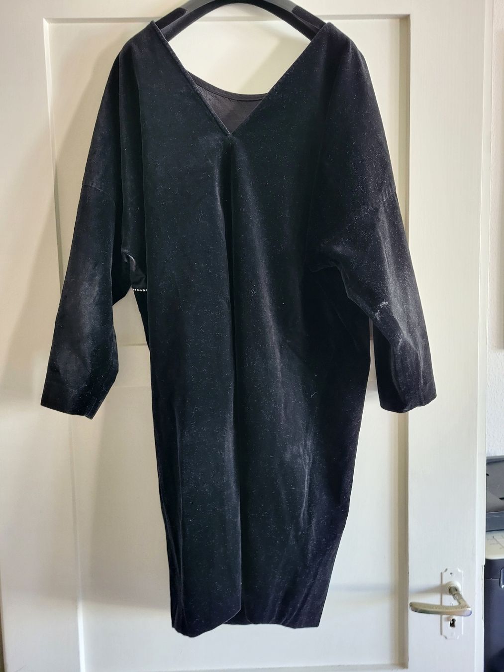 Vestiti: Elegantes Vintage '70-'80 Samtkleid schwarz – Usato da Zürich venduto da sahaara01 1