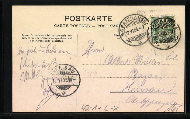 Ansichtskarten: Neuhausen / Rheinfall, Schaffhauser Kant – Gebraucht aus Berlin von bartko-reher 1