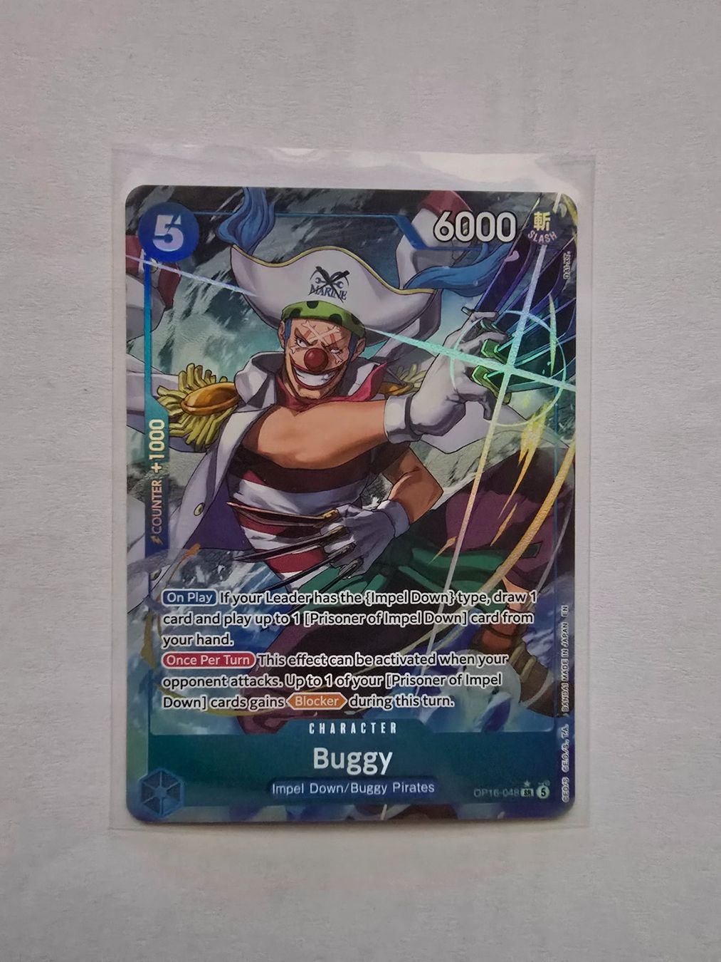 Bandai Sammelbilder & Trading cards: Buggy OP16-048 SR AA – Neu (gemäss Beschreibung) aus Chur von Casdo