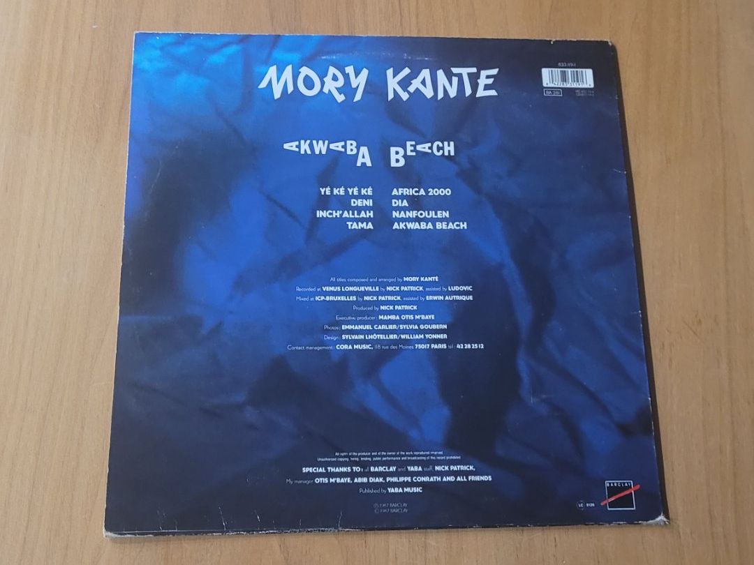 Dischi in vinile: LP  Mory Kanté – Usato da Martigny venduto da MZ-67 1