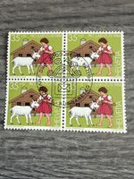 Schweiz Briefmarken Pro Juventute 1984 Viererblock selten!