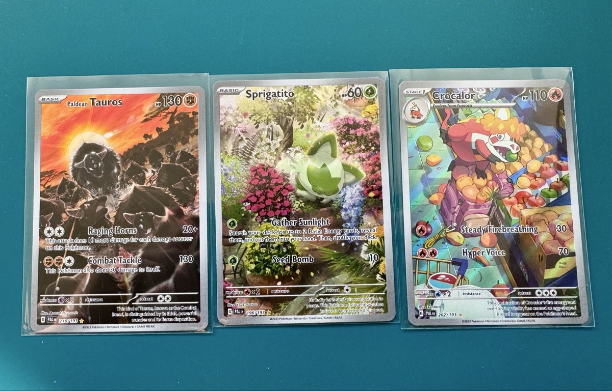 Pokémon Carte collezionabili: 3 Pokemonkarten von Paldea Evolved – Nuovo (secondo la descrizione) da Zürich venduto da D.Hobi