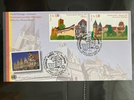 UNO Genf 2009 Satz Welterbe Deutschland ill. Ersttagsbrief