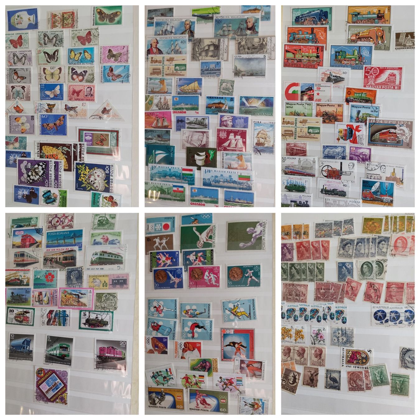 Alle Briefmarken: 5 Stk. Briefmarkenalben "Ausland" – Gebraucht aus Münchwilen AG von Nesar 7