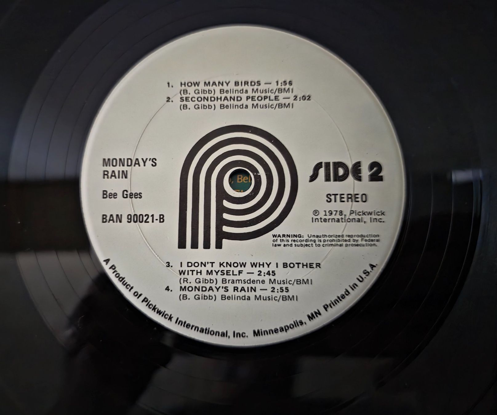 Dischi in vinile: Bee Gees LP – Monday's Rain – Usato da Root venduto da atelier22 2